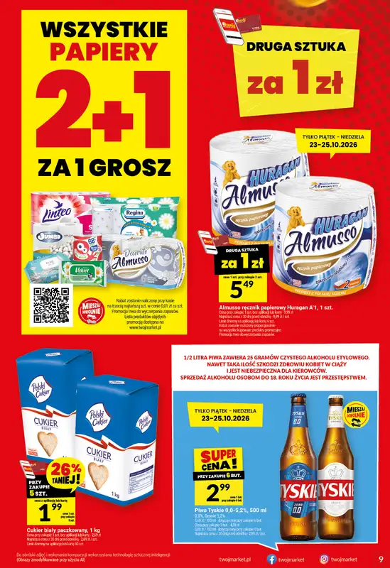 Twój Market - gazetka promocyjna Gazetka od środy 21.10 do wtorku 27.10 - strona 9