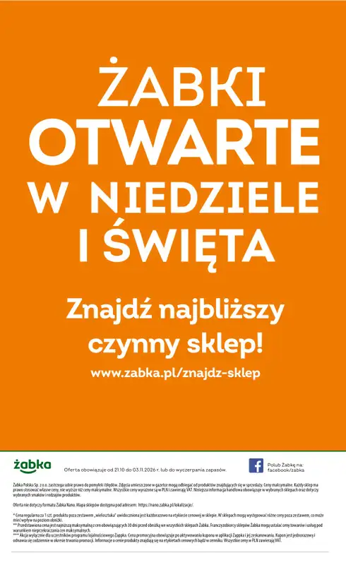 Żabka - gazetka promocyjna Gazetka Spożywcza od środy 21.10 do wtorku 03.11 - strona 20