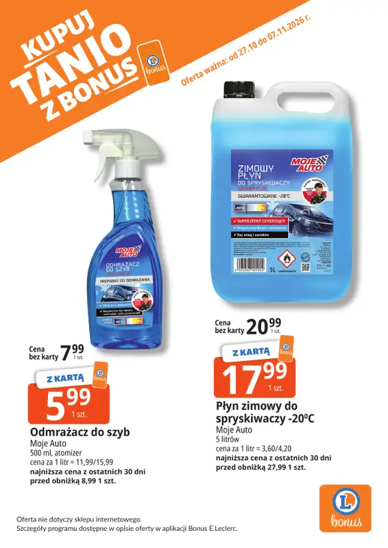 Leclerc - gazetka promocyjna Oferta Bielany | Kupuj tanio z bonus od wtorku 27.10 do soboty 07.11 - strona 8