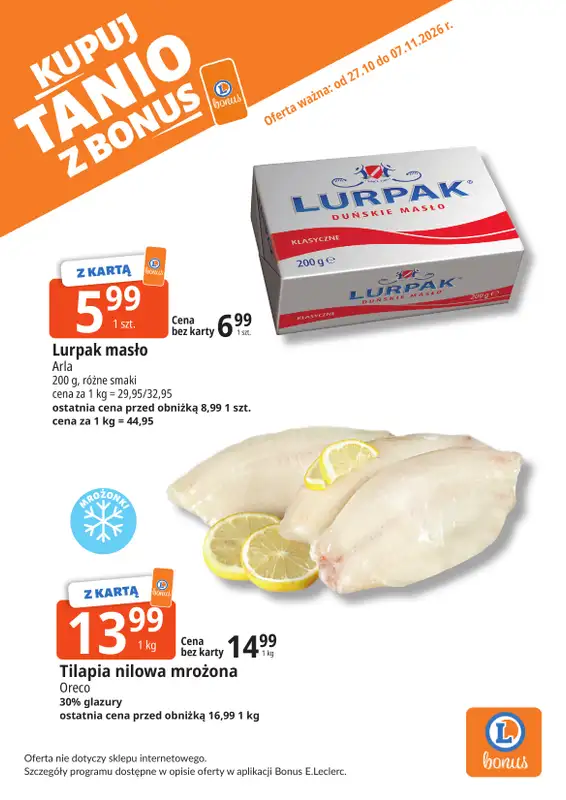Leclerc - gazetka promocyjna Oferta Bielany | Kupuj tanio z bonus od wtorku 27.10 do soboty 07.11 - strona 3