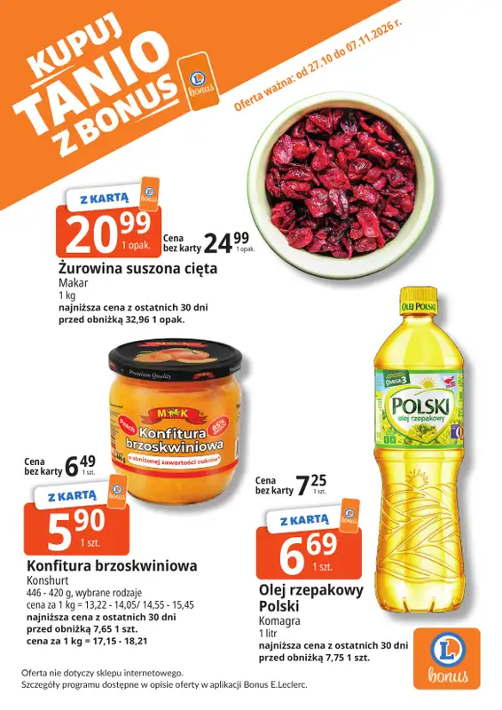 Leclerc - gazetka promocyjna Oferta Bielany | Kupuj tanio z bonus od wtorku 27.10 do soboty 07.11 - strona 6