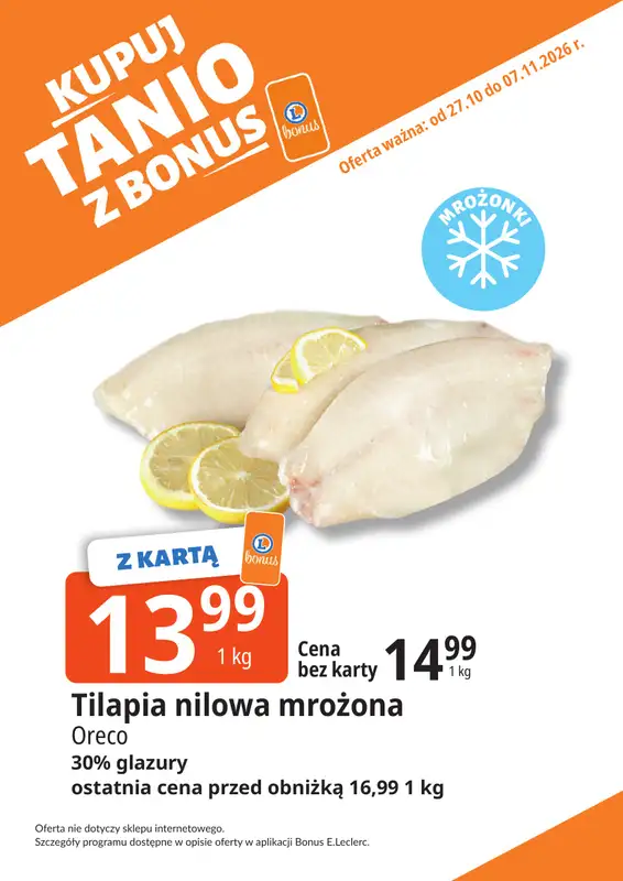 Leclerc - gazetka promocyjna Oferta Bielany | Kupuj tanio z bonus od wtorku 27.10 do soboty 07.11 - strona 15