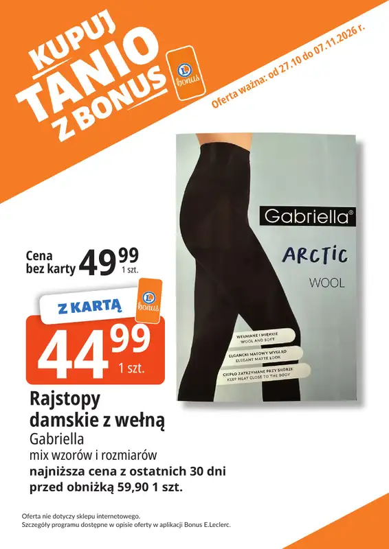 Leclerc - gazetka promocyjna Oferta Bielany | Kupuj tanio z bonus od wtorku 27.10 do soboty 07.11 - strona 27