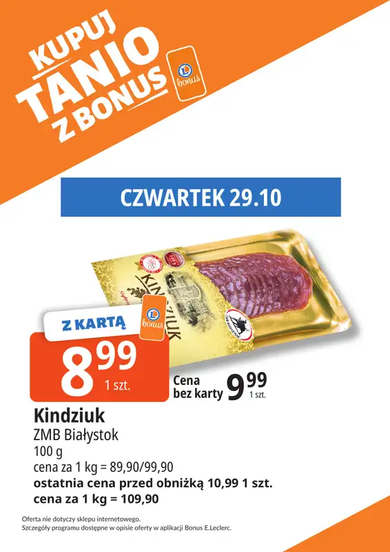 Leclerc - gazetka promocyjna Oferta Bielany | Kupuj tanio z bonus od wtorku 27.10 do soboty 07.11 - strona 6