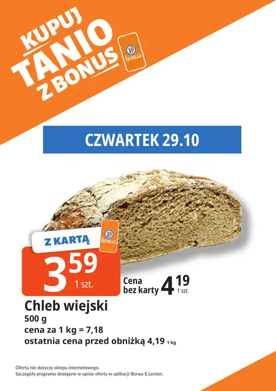Leclerc - gazetka promocyjna Oferta Bielany | Kupuj tanio z bonus od wtorku 27.10 do soboty 07.11 - strona 4