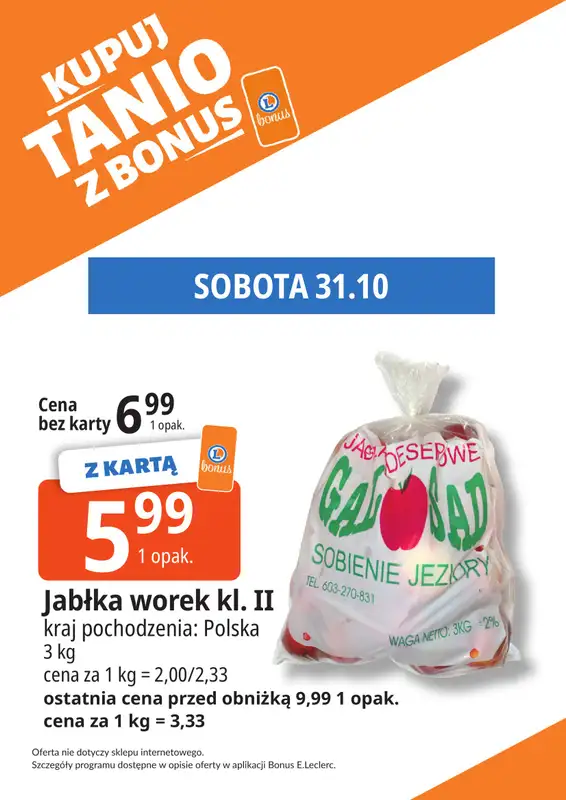 Leclerc - gazetka promocyjna Oferta Bielany | Kupuj tanio z bonus od wtorku 27.10 do soboty 07.11 - strona 12
