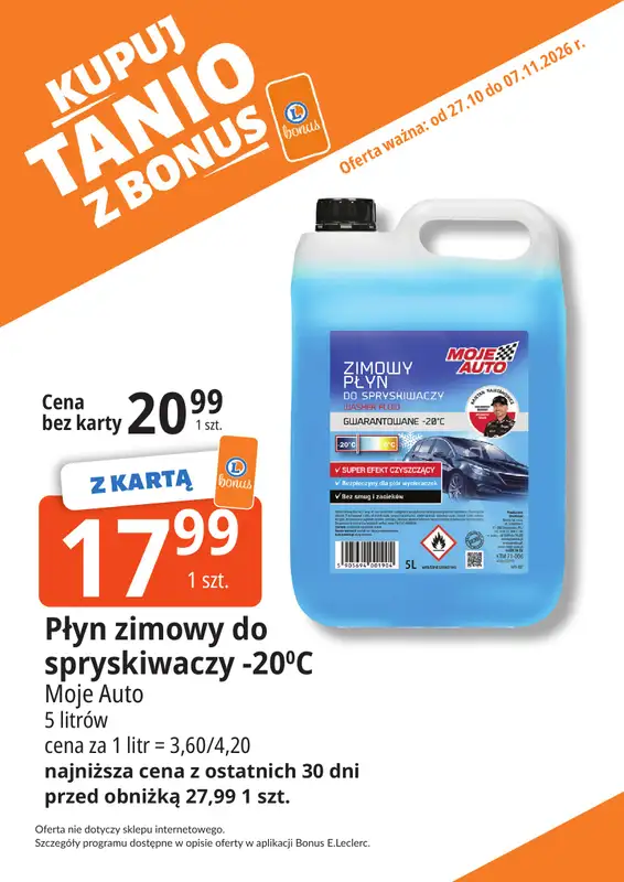 Leclerc - gazetka promocyjna Oferta Bielany | Kupuj tanio z bonus od wtorku 27.10 do soboty 07.11 - strona 28