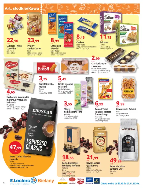 Leclerc - gazetka promocyjna Oferta Bielany | Magia Jesieni od wtorku 27.10 do soboty 07.11 - strona 6