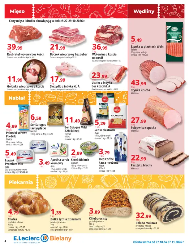 Leclerc - gazetka promocyjna Oferta Bielany | Magia Jesieni od wtorku 27.10 do soboty 07.11 - strona 4
