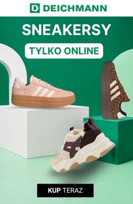 Deichmann - gazetka promocyjna Sneakersy na platformie damskie od środy 21.10 