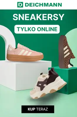 Deichmann - gazetka promocyjna Sneakersy na platformie damskie od środy 21.10 