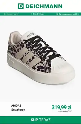 Deichmann - gazetka promocyjna Sneakersy na platformie damskie od środy 21.10  - strona 10