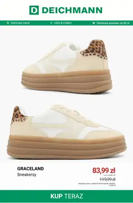 Deichmann - gazetka promocyjna Sneakersy na platformie damskie od środy 21.10  - strona 2