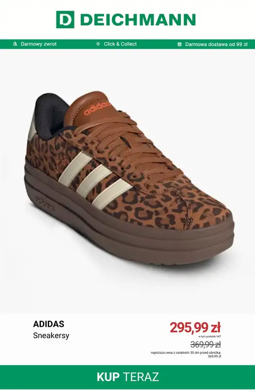 Deichmann - gazetka promocyjna Sneakersy na platformie damskie od środy 21.10  - strona 6