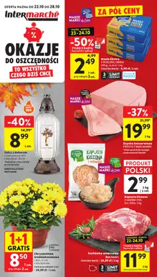 Intermarche - gazetka promocyjna Gazetka od czwartku 22.10 do środy 28.10