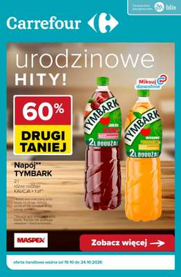 Carrefour - gazetka promocyjna Urodzinowe HITY! od wtorku 20.10 do soboty 24.10