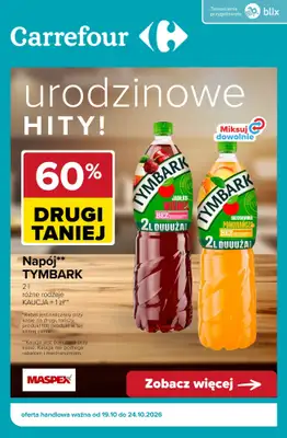 Carrefour - gazetka promocyjna Urodzinowe HITY! od wtorku 20.10 do soboty 24.10