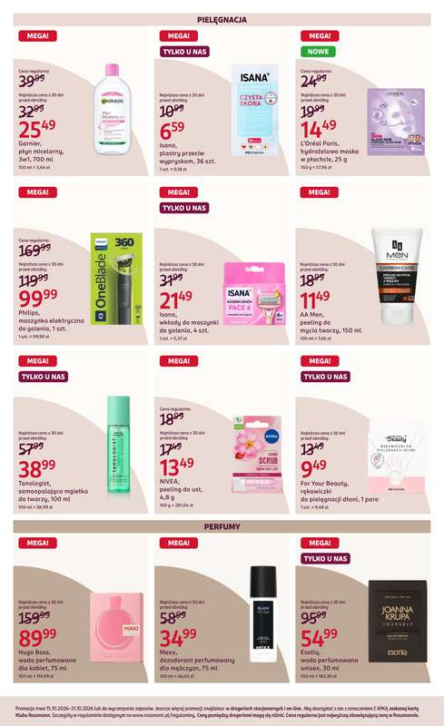Rossmann - gazetka promocyjna Gazetka Rossmann 15 - 21 października od wtorku 20.10 do środy 21.10 - strona 6