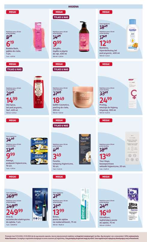 Rossmann - gazetka promocyjna Gazetka Rossmann 15 - 21 października od wtorku 20.10 do środy 21.10 - strona 4