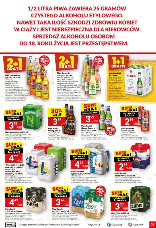 Twój Market - gazetka promocyjna Gazetka od środy 21.10 do wtorku 27.10 - strona 35