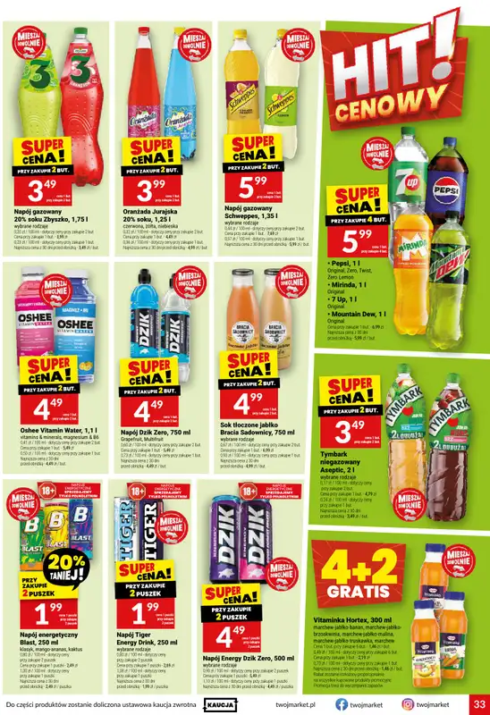 Twój Market - gazetka promocyjna Gazetka od środy 21.10 do wtorku 27.10 - strona 33