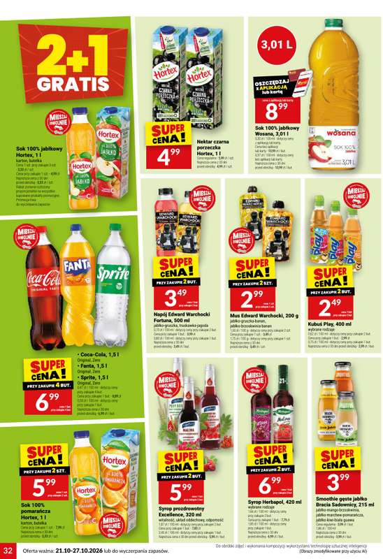 Twój Market - gazetka promocyjna Gazetka od środy 21.10 do wtorku 27.10 - strona 32