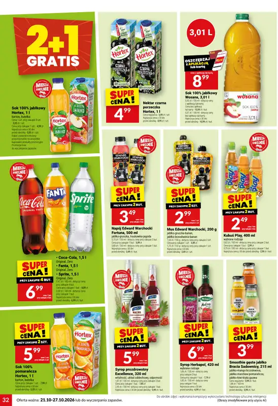 Twój Market - gazetka promocyjna Gazetka od środy 21.10 do wtorku 27.10 - strona 32