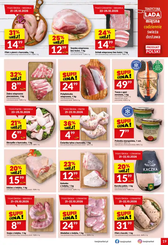 Twój Market - gazetka promocyjna Gazetka od środy 21.10 do wtorku 27.10 - strona 19