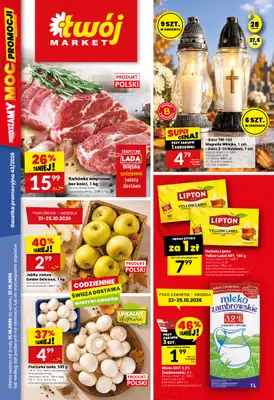 Twój Market - gazetka promocyjna Gazetka od środy 21.10 do wtorku 27.10