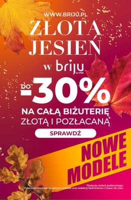 Briju - gazetka promocyjna Złota jesień od środy 21.10 do soboty 31.10