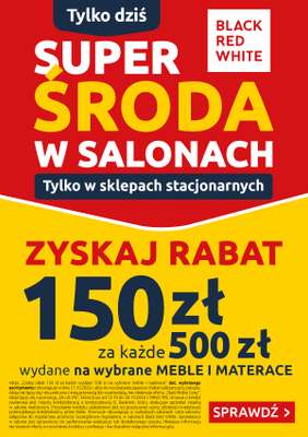 Black Red White - gazetka promocyjna Super Środa w salonach Black Red White od środy 21.10 do środy 21.10