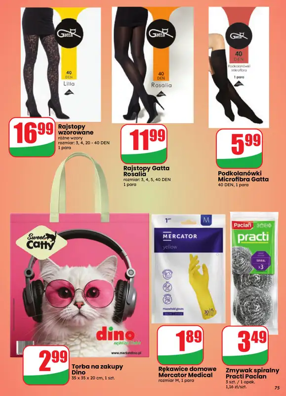 Dino - gazetka promocyjna Gazetka 43 / 2026 od środy 21.10 do wtorku 27.10 - strona 75