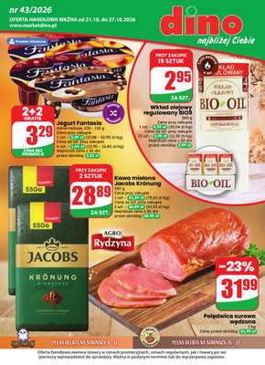 Dino - gazetka promocyjna Gazetka 43 / 2026 od środy 21.10 do wtorku 27.10