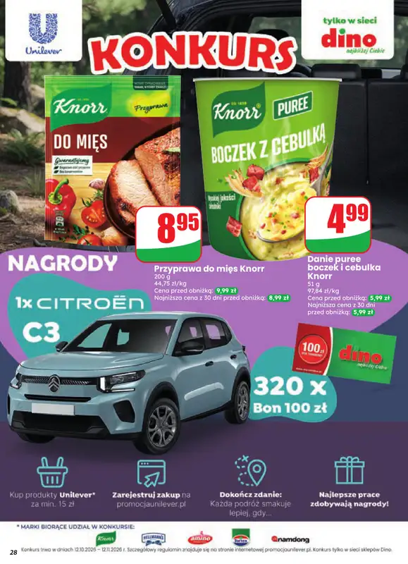 Dino - gazetka promocyjna Gazetka 43 / 2026 od środy 21.10 do wtorku 27.10 - strona 28