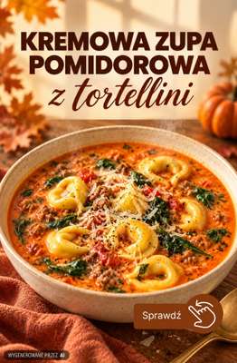 Dino - gazetka promocyjna Kremowa zupa pomidorowa z tortellini - sprawdź przepis od wtorku 20.10 