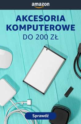 Amazon - gazetka promocyjna Akcesoria komputerowe do 200 zł od środy 21.10 