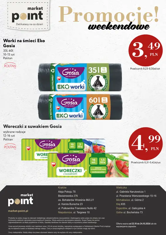 Market Point - gazetka promocyjna Ulotka weekendowa od czwartku 22.10 do soboty 24.10 - strona 10