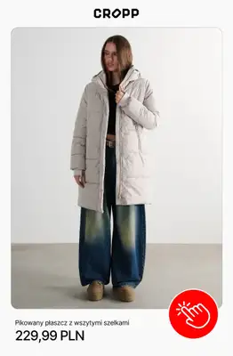 Cropp - gazetka promocyjna Kurtki puffer damskie od środy 21.10  - strona 10