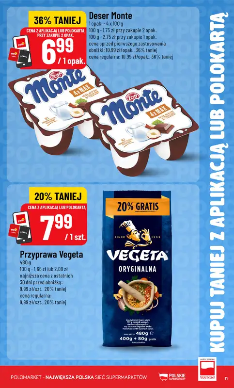 POLOmarket - gazetka promocyjna Kupuj taniej z aplikacją lub polokartą od środy 21.10 do wtorku 27.10 - strona 11