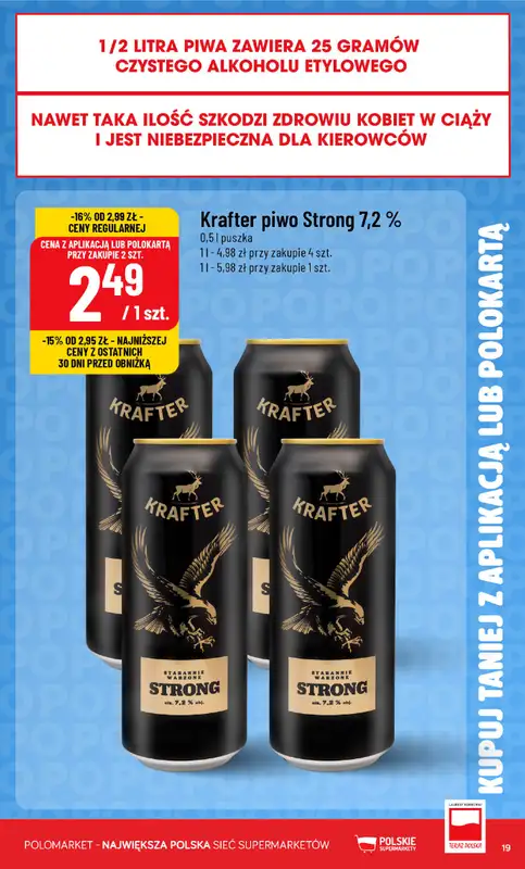 POLOmarket - gazetka promocyjna Kupuj taniej z aplikacją lub polokartą od środy 21.10 do wtorku 27.10 - strona 19