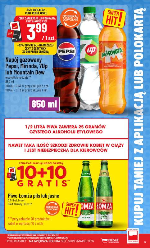 POLOmarket - gazetka promocyjna Kupuj taniej z aplikacją lub polokartą od środy 21.10 do wtorku 27.10 - strona 5