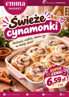 emma MARKET - gazetka promocyjna Świeże cynamonki od środy 21.10 do soboty 31.10