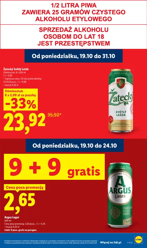 Lidl - gazetka promocyjna Oferta od poniedziałku od poniedziałku 19.10 do środy 21.10 - strona 27
