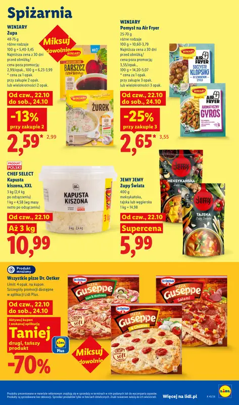 Lidl - gazetka promocyjna Oferta od czwartku od czwartku 22.10 do soboty 24.10 - strona 93