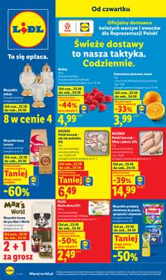 Lidl - gazetka promocyjna Oferta od czwartku od czwartku 22.10 do soboty 24.10