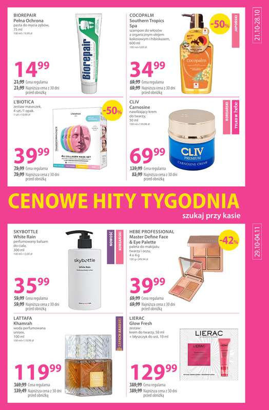 Hebe - gazetka promocyjna Gazetka od środy 21.10 do środy 04.11 - strona 13