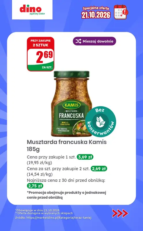 Dino - gazetka promocyjna Specjalna oferta na 21.10.2026 - promocje spoza gazetki od środy 21.10 do środy 21.10 - strona 8