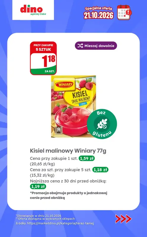 Dino - gazetka promocyjna Specjalna oferta na 21.10.2026 - promocje spoza gazetki od środy 21.10 do środy 21.10 - strona 6