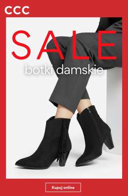 CCC - gazetka promocyjna SALE: botki damskie od środy 21.10 
