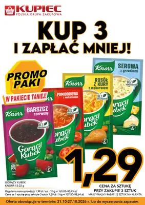 Kupiec - gazetka promocyjna Promopaki od środy 21.10 do wtorku 27.10 - strona 7